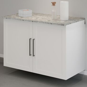 Sauder Bundled Cabinet with Faux Stone Top & Doors, , large