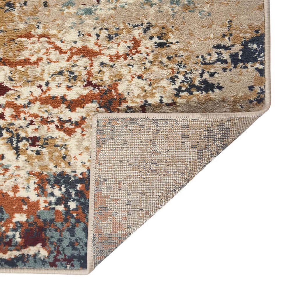 Amer Rugs Allure 5&#39;1&quot; x 7&#39;6&quot; Ivory and Orange Area Rug, , large