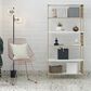 DHP Ella 5-Shelf Bookcase in White, , large