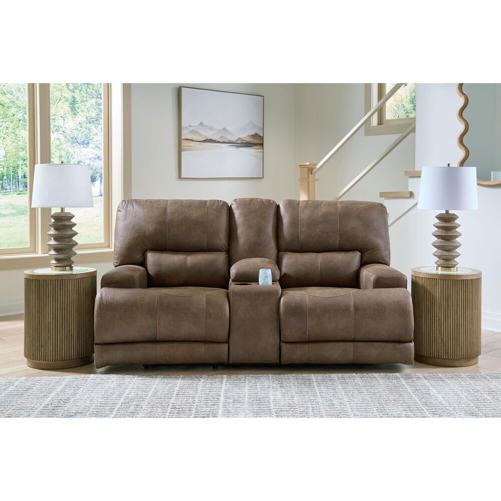 Ashley Beckley Place Power Reclining Loveseat in Earth, , large