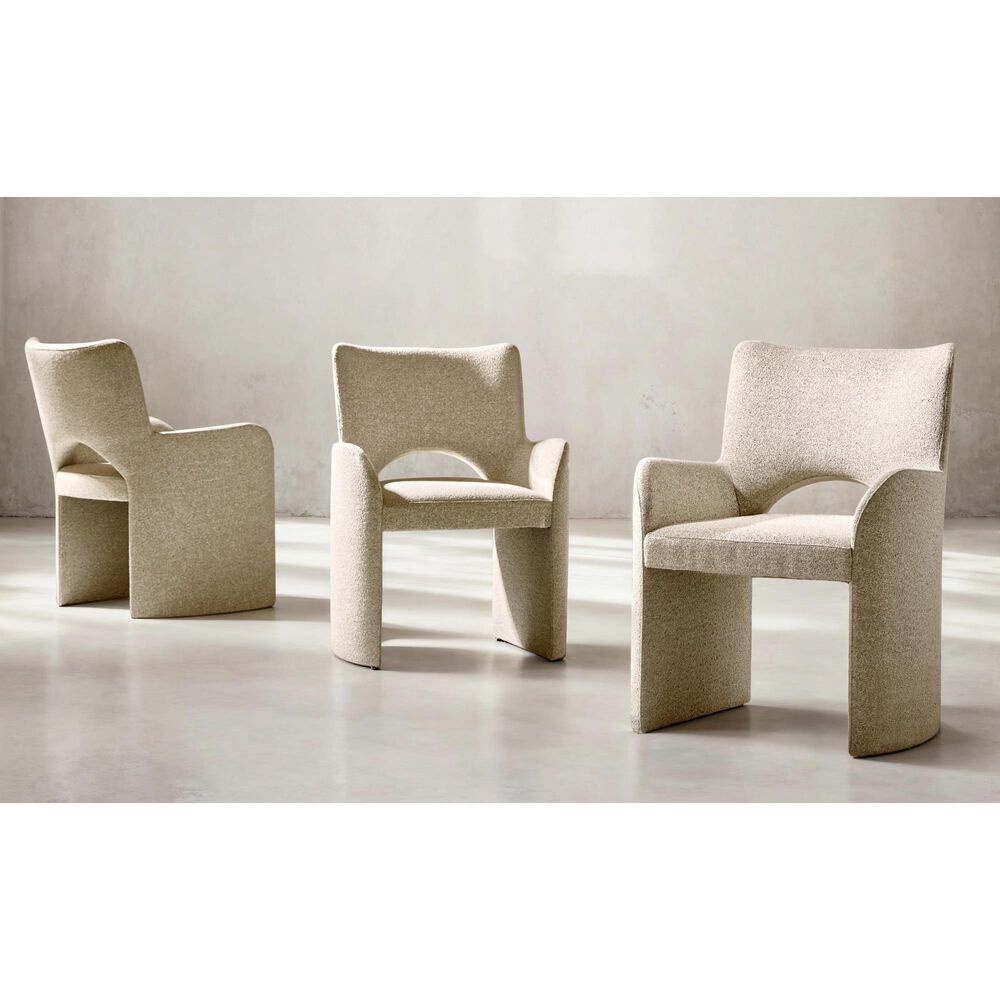 Bernhardt Loggia Upholstery Arm Chair in Beige, , large