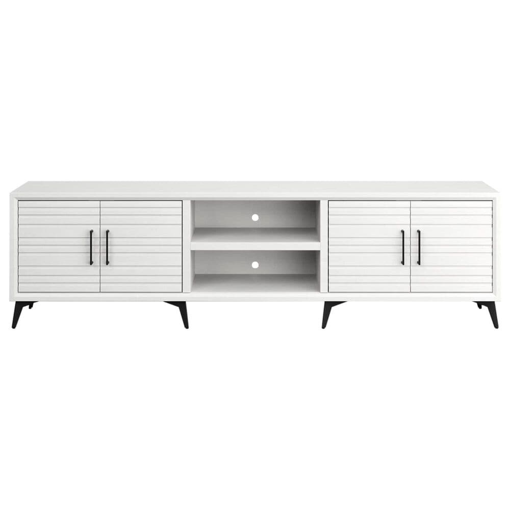 Legends Home Malibu 95" TV Console in White, , large