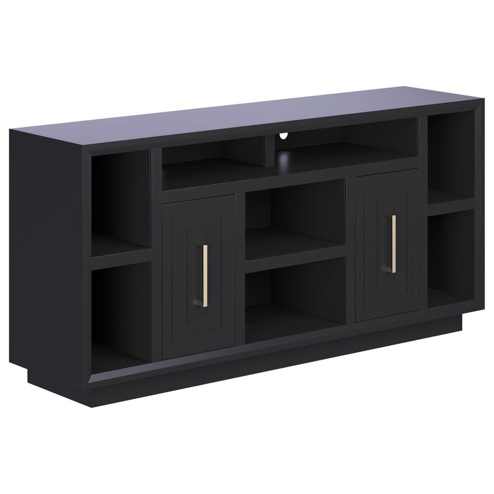 Legends Home Sunset 67" TV Console in Seal Skin Black, , large