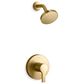 Kohler Elate Rite-Temp Shower Trim Kit in Vibrant Brushed Moderne Brass, , large