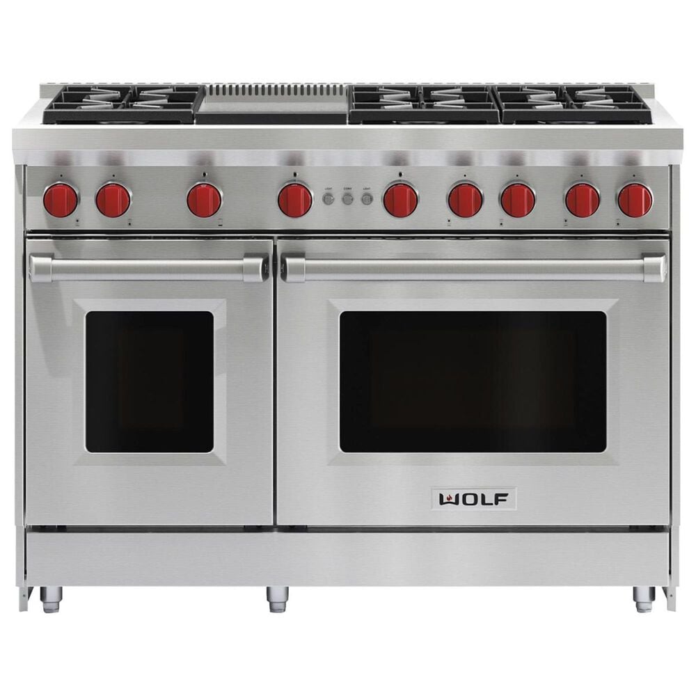 Wolf 48" Pro-Style Gas Range with Griddle (LP), , large
