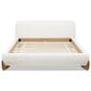 Jennifer Taylor Home Alpine Puffy Modern Queen Platform Bed in Ivory White, , large