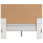 Ashley Zuraleus Queen Upholstered Panel Bed with Two Nightstands in Matte White, , large