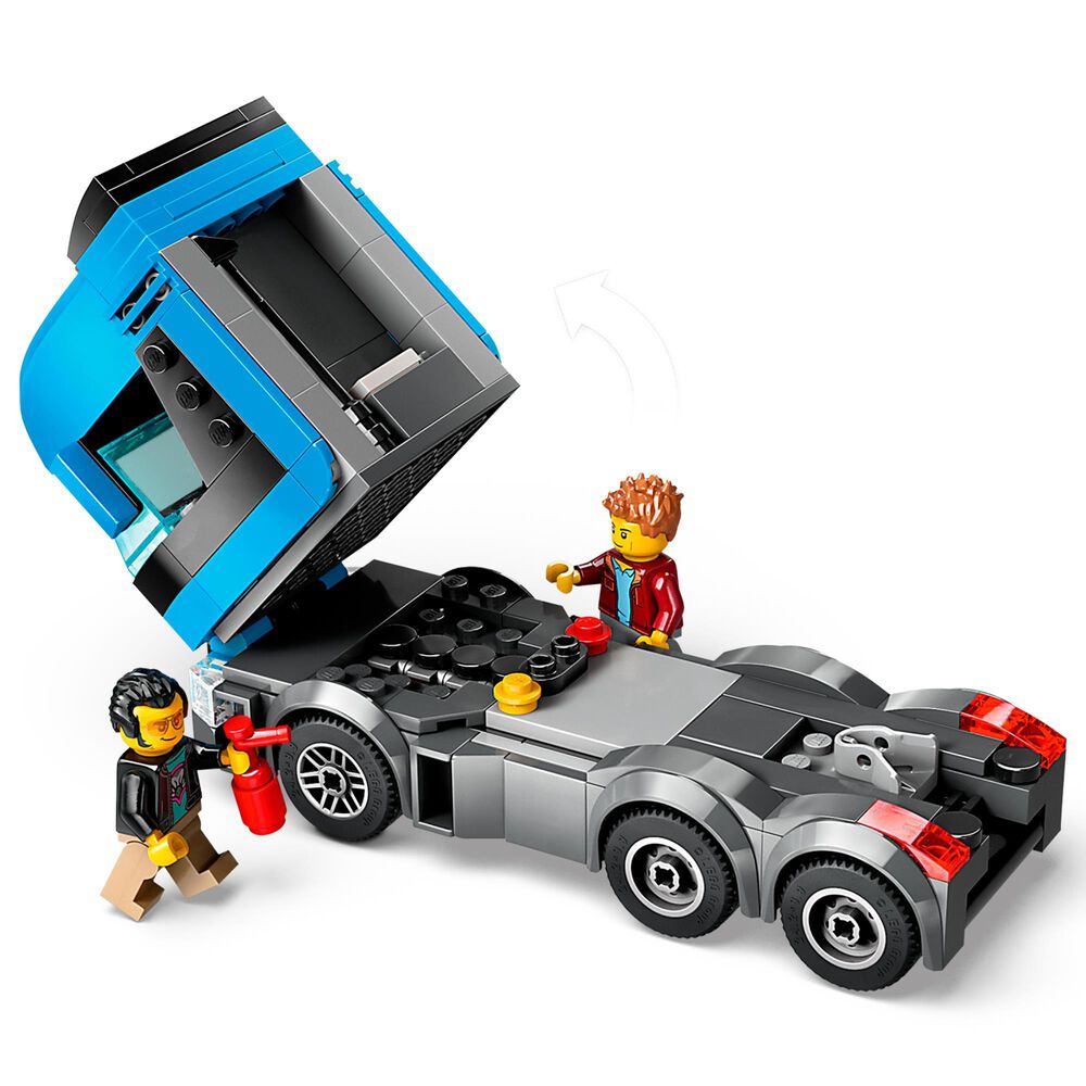 LEGO Car Transporter Truck with Sports Cars, , large