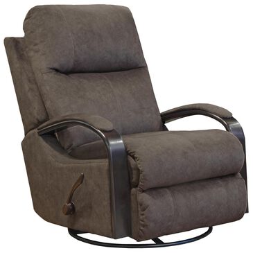 Catnapper Niles Swivel Glider Recliner in Chocolate, , large