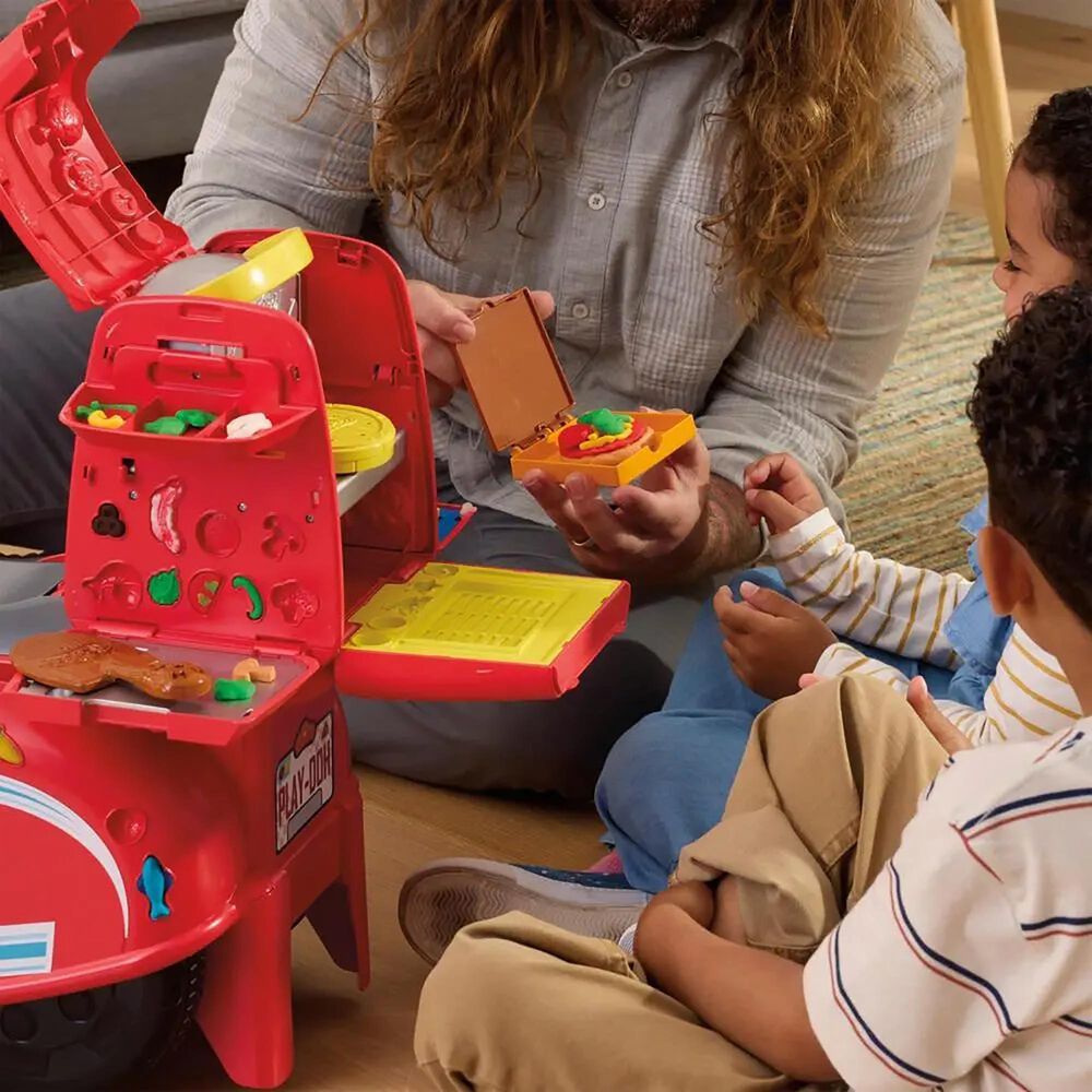 Hasbro PlayDoh Pizza Delivery Kid Scooter Playset, , large