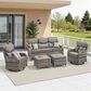 Sunwell Garden 5-Piece Conversation Set in Gray, , large