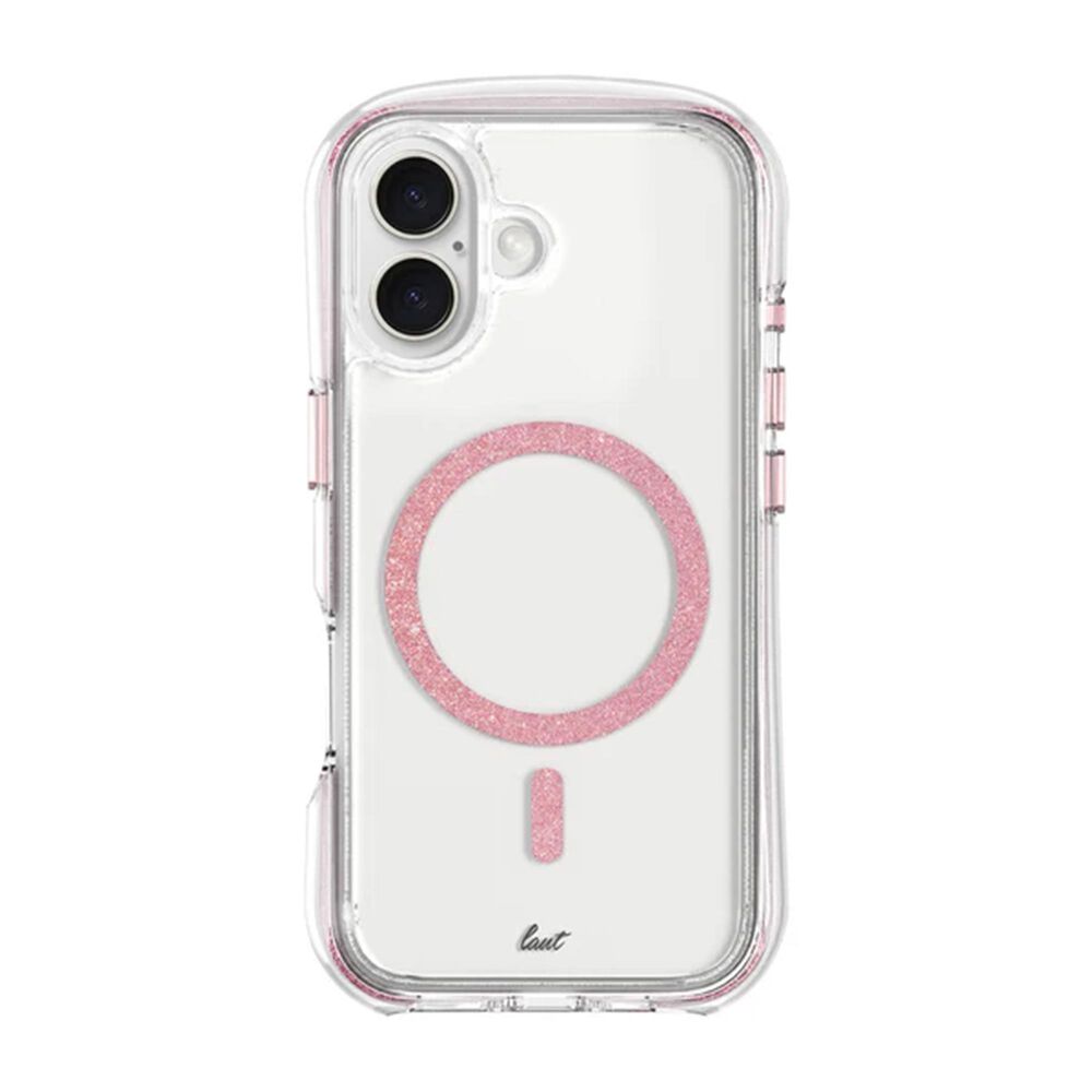 LAUT Magsafe Case Aero Sparkle for iPhone 16 - Crystal Pink, , large