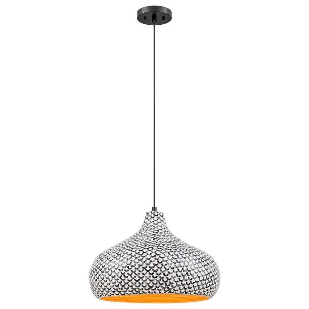 Savoy House Jade 1-Light Pendant in Black, , large