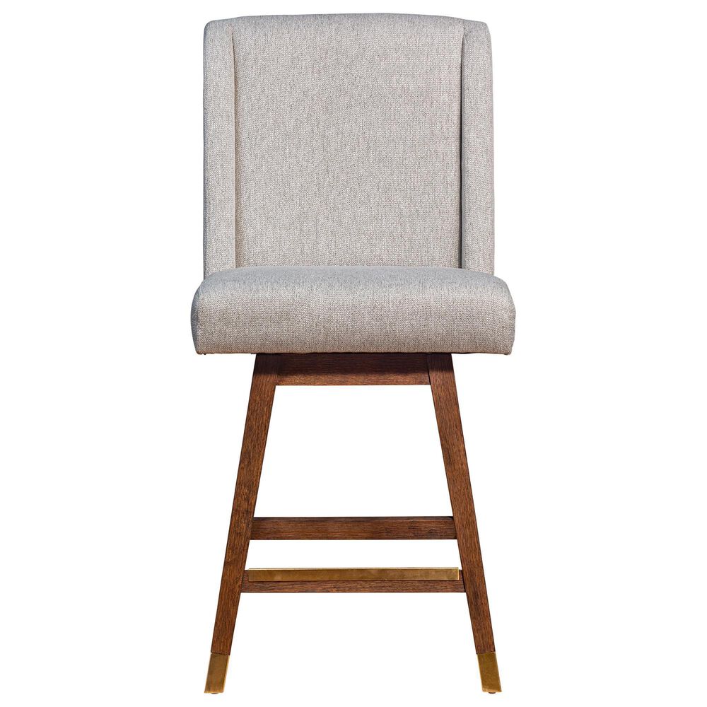 Blue River Stancoste 26&quot; Swivel Counter Stool in Brown Oak, , large