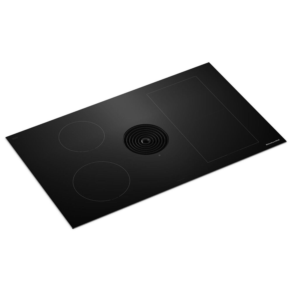 KitchenAid 36&quot; Induction Cooktop with 4 Cooking Zones in Black, , large