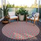 Dalyn Rug Company Marlo 10" Round Red Indoor/Outdoor Area Rug, , large