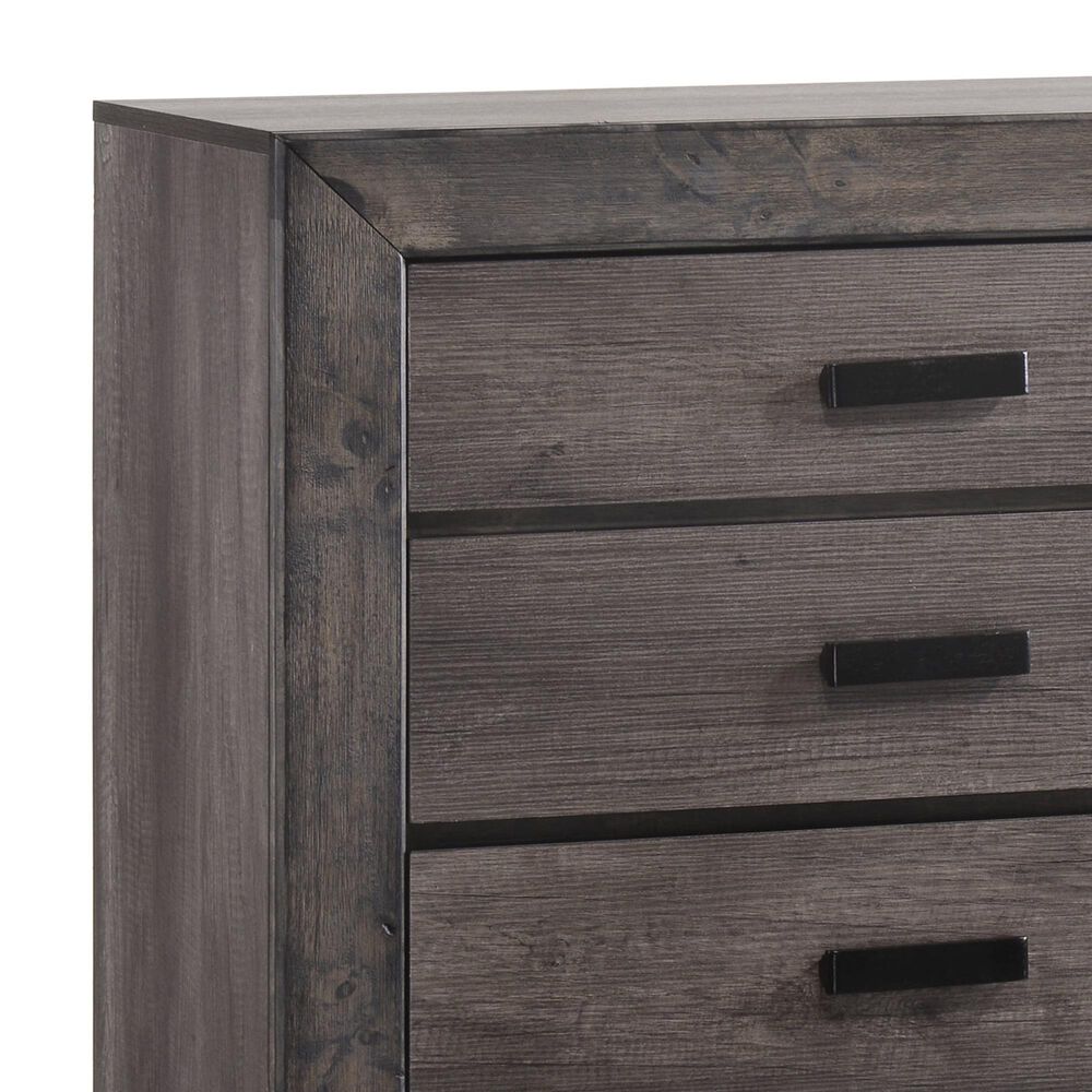 Mayberry Hill Nathan 5-Drawer Chest in Distressed Gray, , large