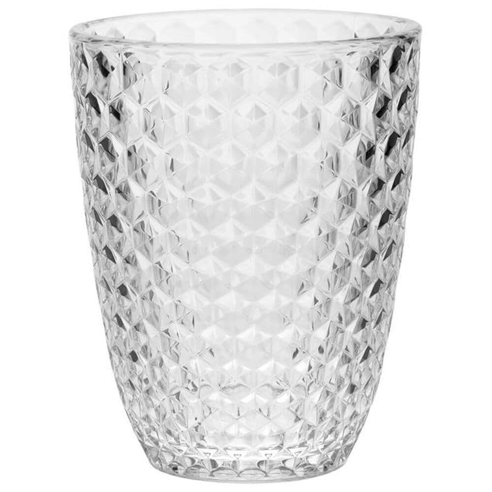 LeadingWare Diamond Cut 12 Oz Double Old Fashioned Tumbler in Clear, , large