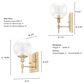 Hunter Xidane 1-Light Wall Sconce in Alturas Gold, , large