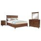 Hawthorne Furniture San Mateo 4-Piece Queen Storage Bedroom Set in Tuscan, , large