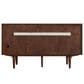 James Martin Vanities Amberly 60" Double Bathroom Vanity in Mid-Century Walnut with 3 cm Parisien Bleu Quartz Top and Rectangular Sinks, , large