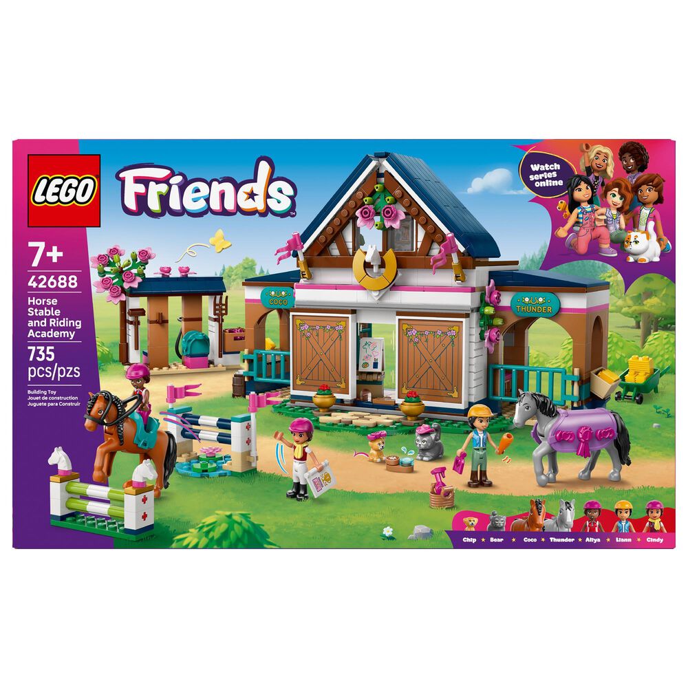 LEGO Friends Horse Stable and Riding Academy Building Set, , large