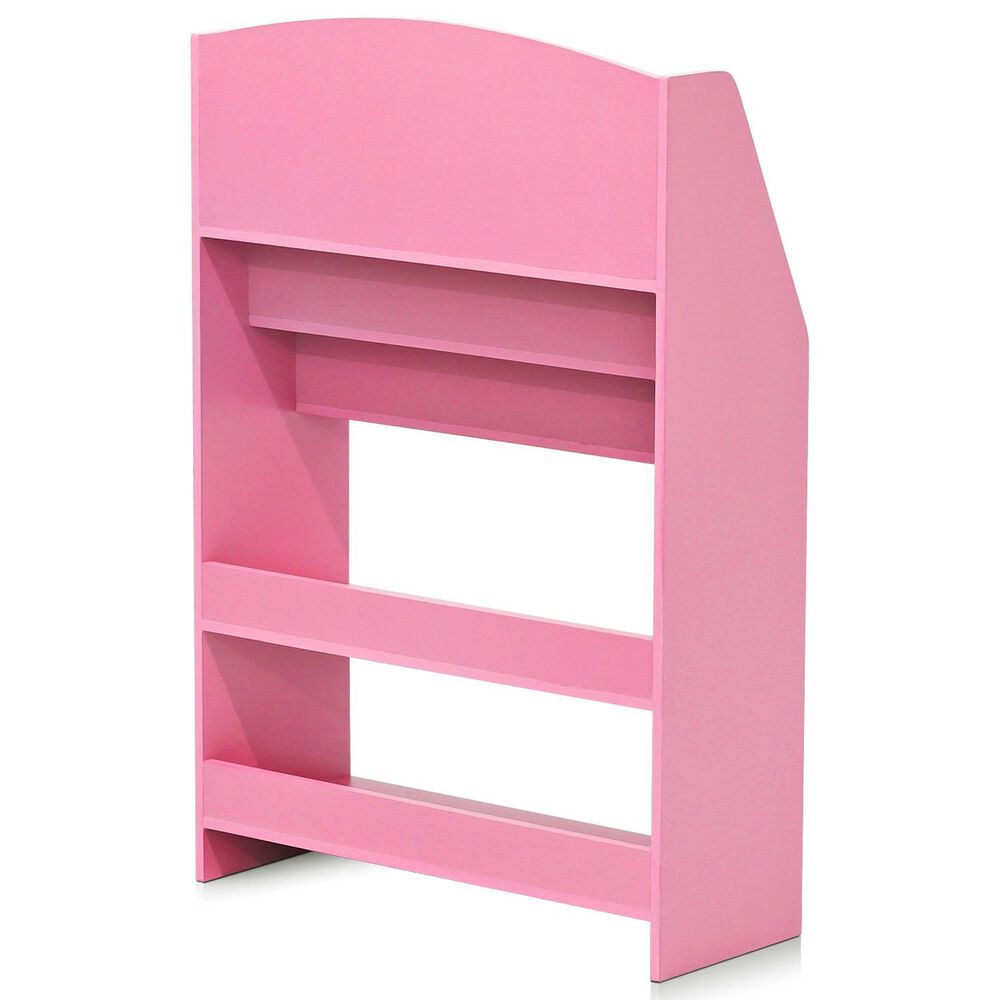HOMLUX 5-Tier Magazine Bookshelf in Pink, , large