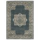 Oriental Weavers Alton Center Medallion 2"3" x 7"6" Blue and Beige Runner, , large