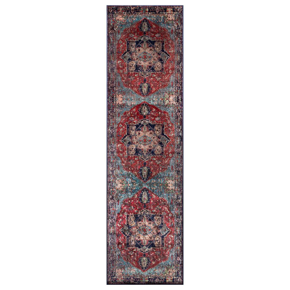 Momeni Karachi KAR-3 2"3" x 8" Multicolor Runner, , large