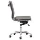 Zuo Modern Lider Plus Office Chair in Gray and Silver, , large