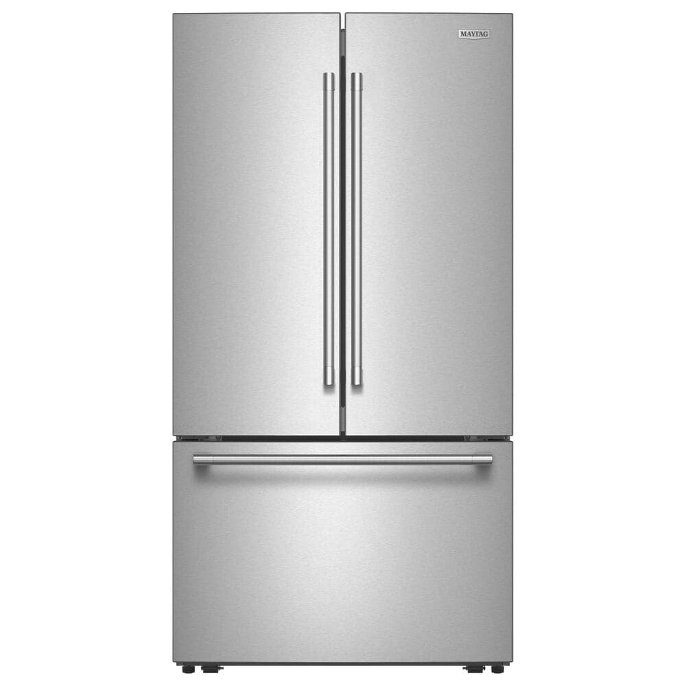 Maytag 31 Cu. Ft. French Door Bottom Mount Refrigerator in Fingerprint-Resistant Stainless, , large