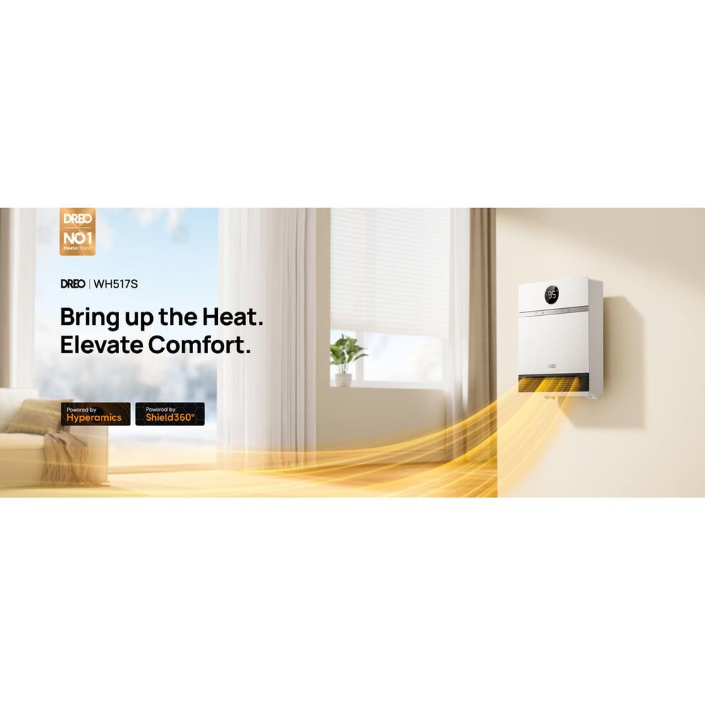 DREO Smart Wall-Mounted Heater in White, , large