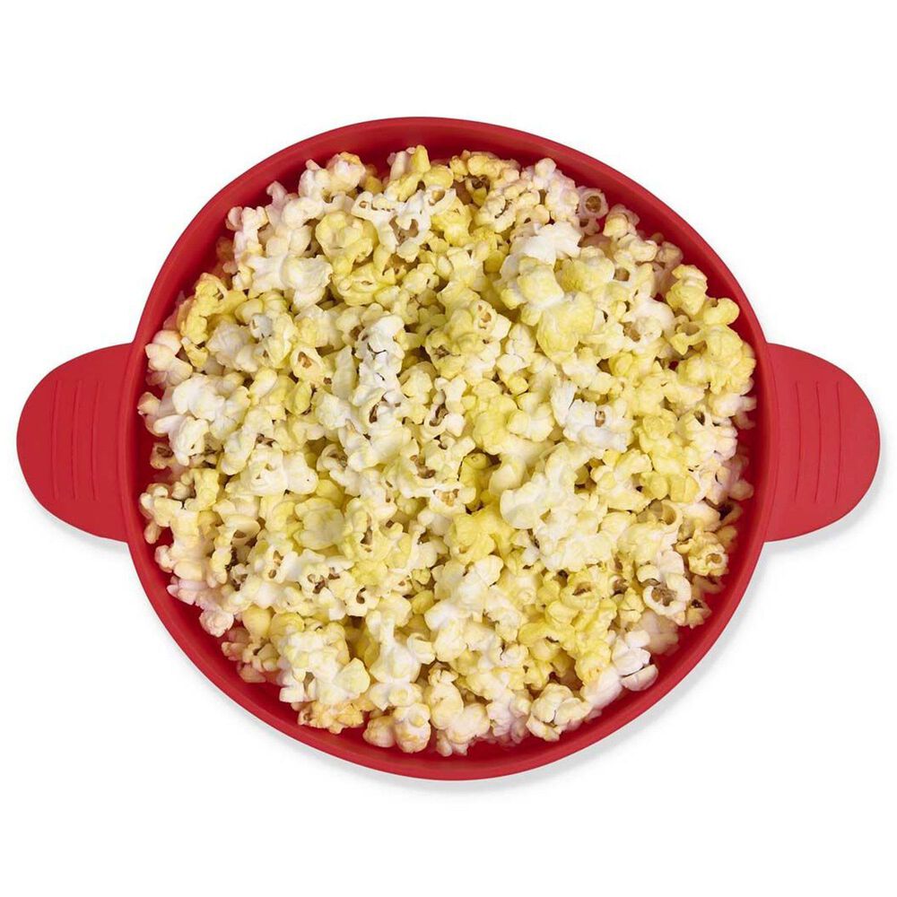 HIC Kitchen Microwave Popcorn Popper in Crimson Red, , large