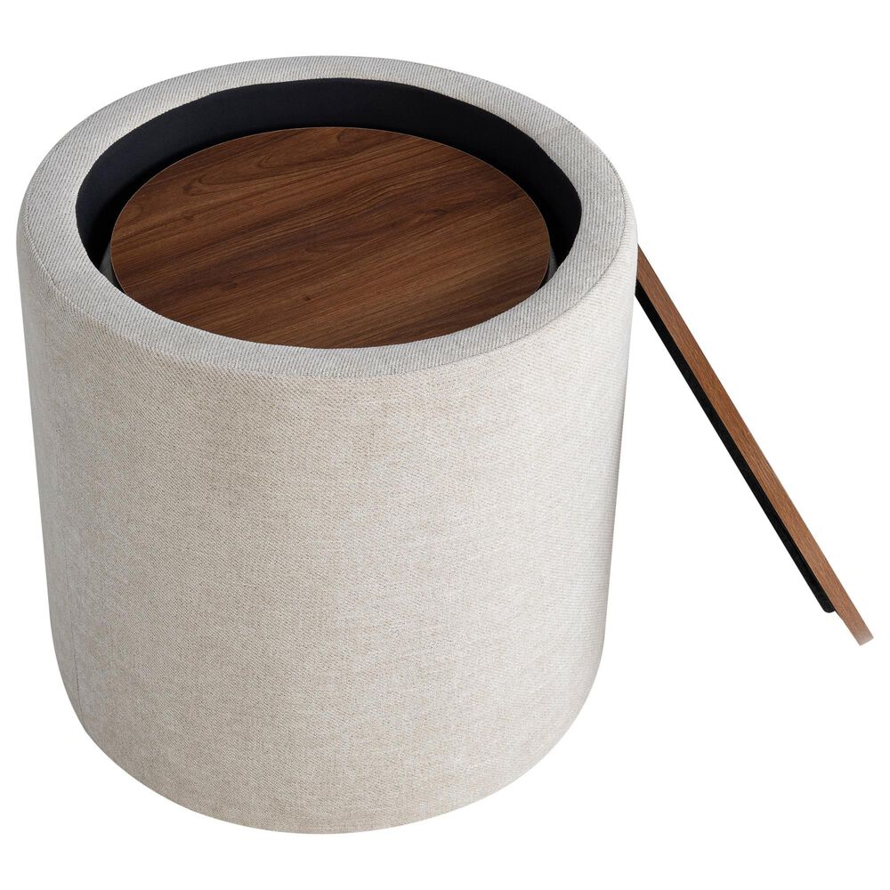 Lifestyle Solutions Avery 2-Piece Nested Storage Ottoman in Linen, , large