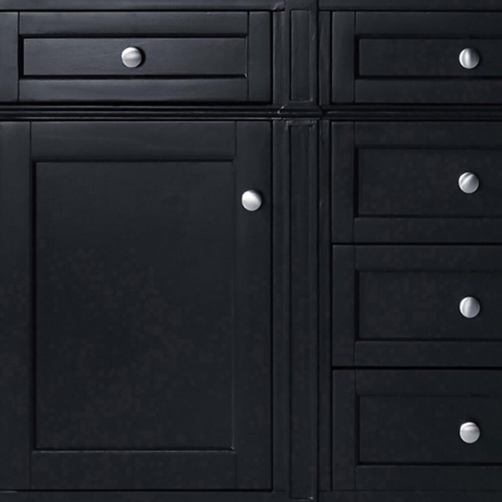 James Martin Vanities Brittany 60&quot; Double Bathroom Vanity in Black Onyx with 3 cm Lime Delight Quartz Top and Rectangular Sinks, , large