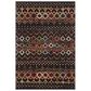 Safavieh Amsterdam AMS108P-5 5"1" x 7"6" Black/Multi Area Rug, , large