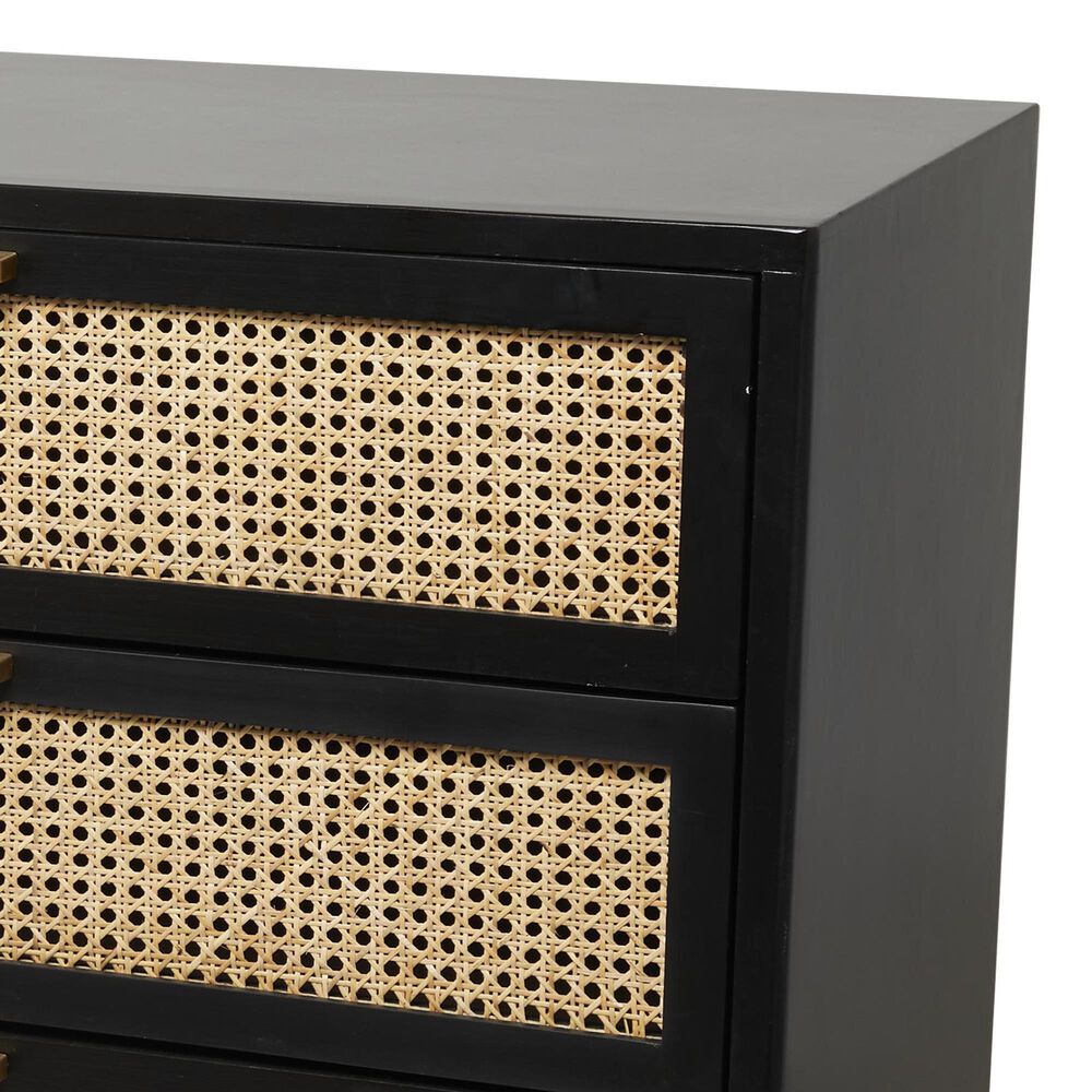 Maple and Jade 3-Drawer Room Cabinet in Black and Beige, , large