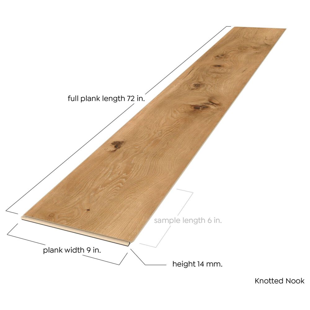 Cali Flooring Longboard Icons Knotted Nook 9" x 72" Luxury Vinyl Plank, , large