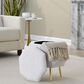 LumiSource Diamond Storage Ottoman in Light Grey, , large