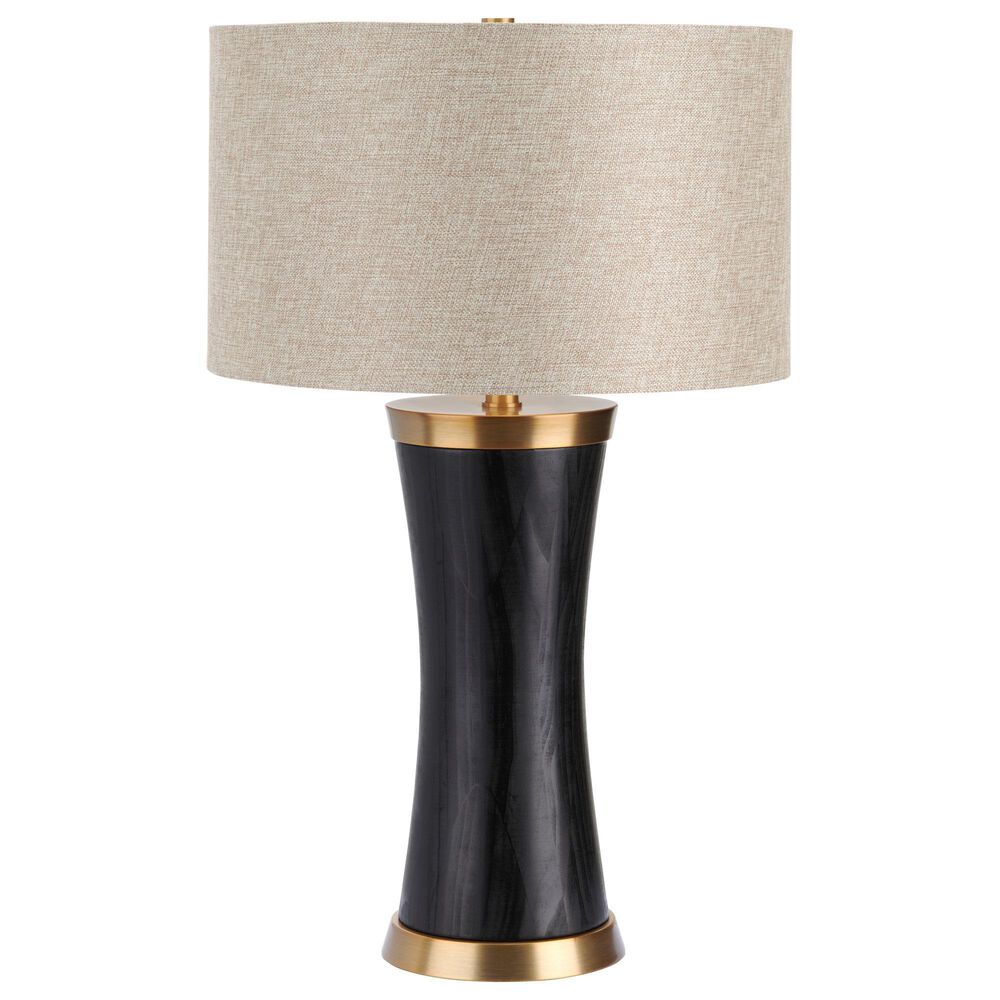 Slatehouse Boden Table Lamp in Black and Gold, , large