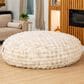 Jaxx Big Snuggler Luxe Faux Fur Floor Bean Bag Lounger in Phantom Cream, , large