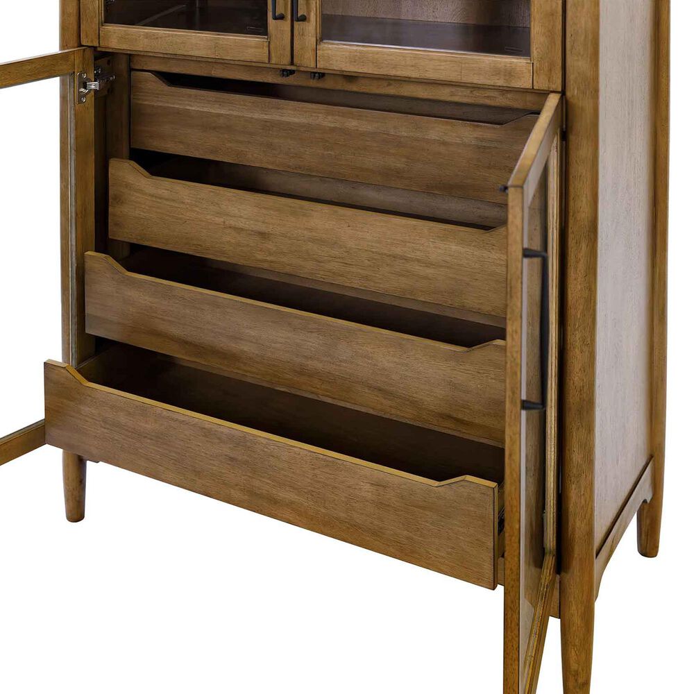 Martin Furniture Lachlan Display Cabinet in Warm Sienna, , large