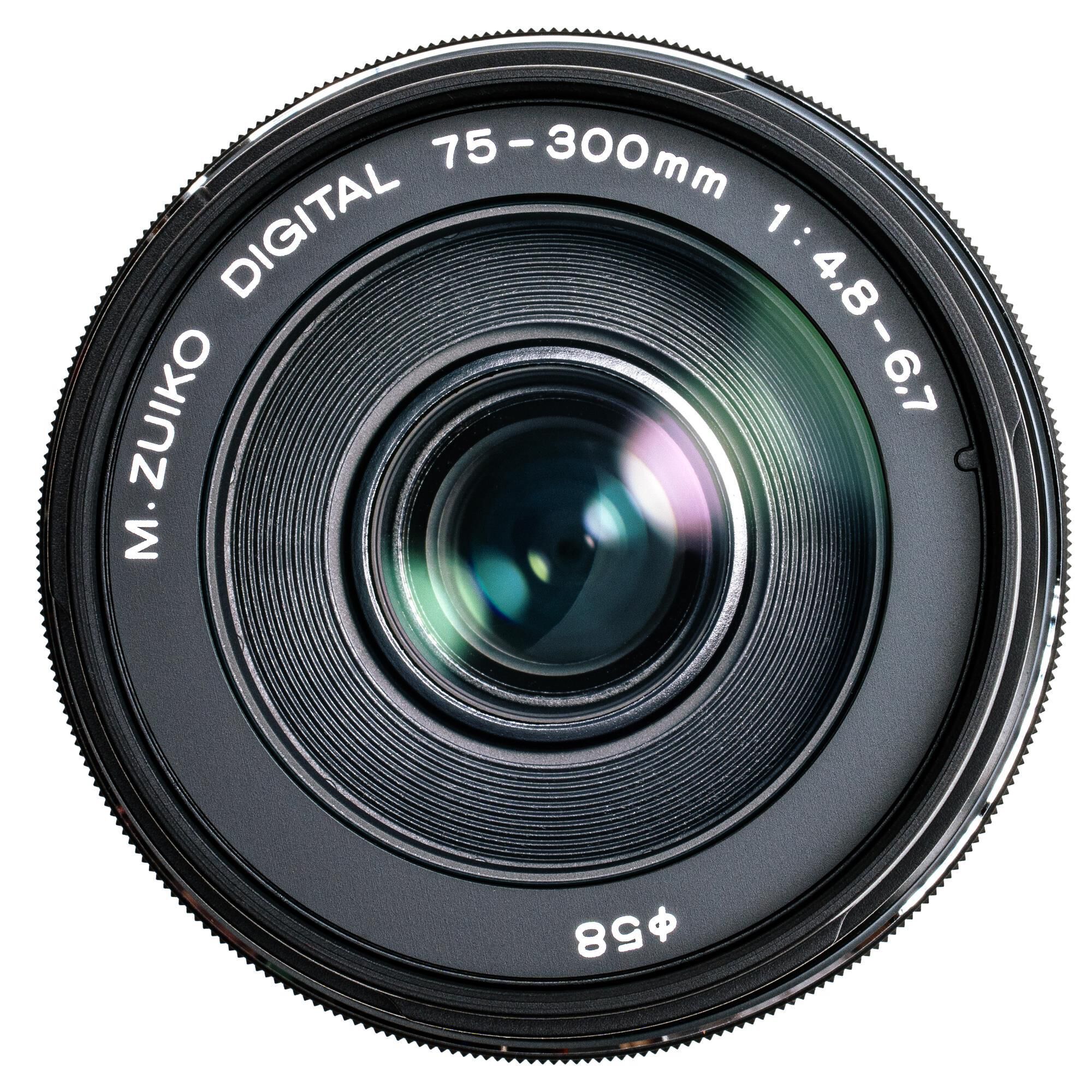 OM- System M.Zuiko Digital ED 75-300mm f/4.8-6.7 II Lens in Black