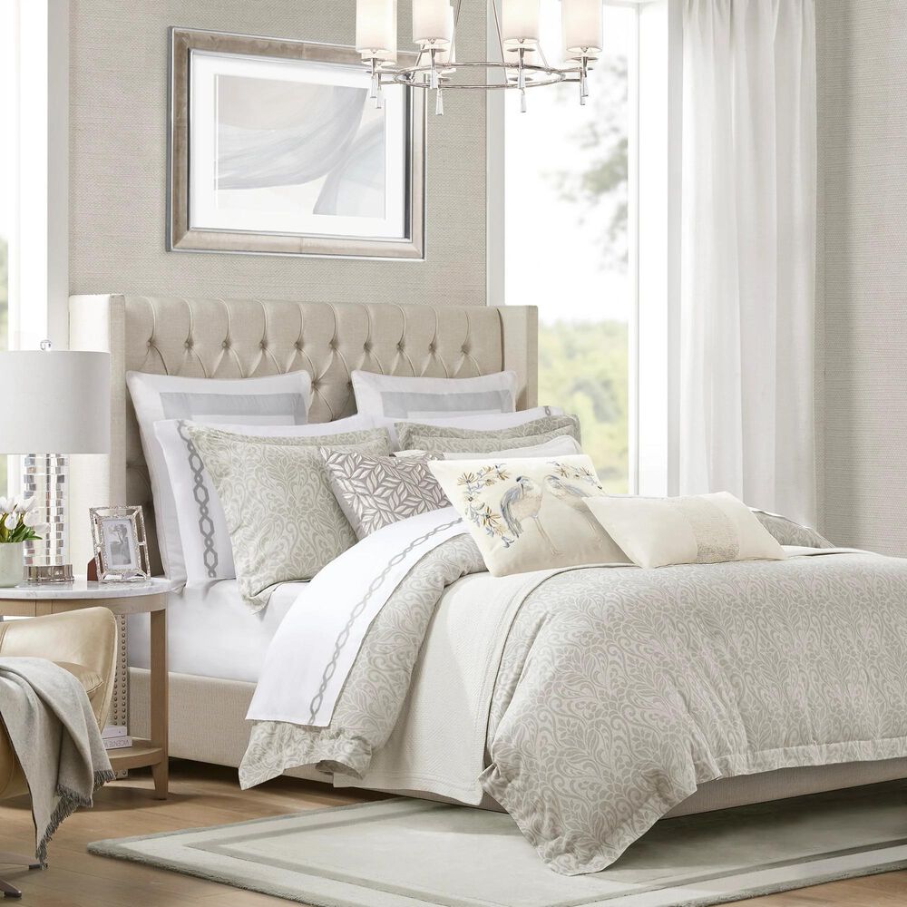Hampton Park Bernini 3-Piece Full/Queen Duvet Set in Grey, , large