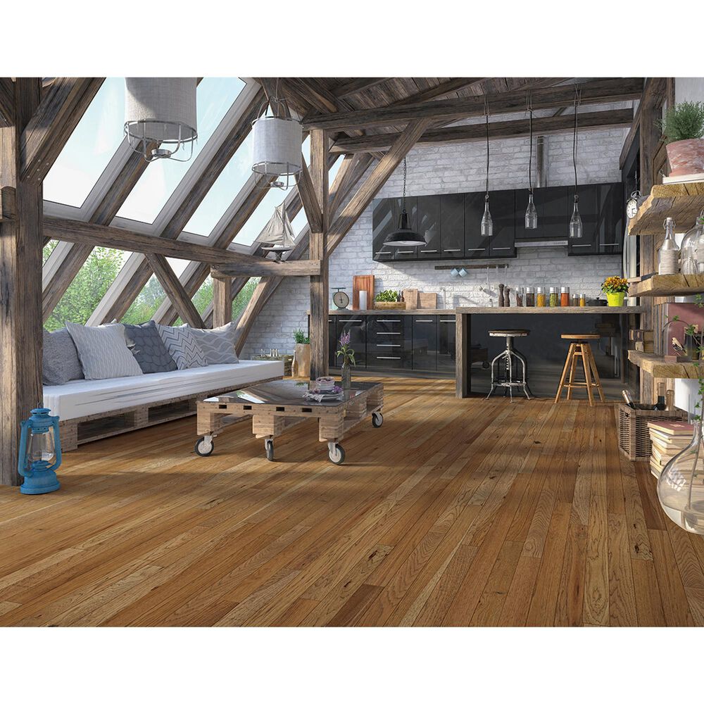 Mullican Flooring Williamsburg Musket 4&quot; Hickory Solid Hardwood, , large