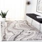 Safavieh Cyrus Shag CYR120G 4"5" x 6"5" Grey and Beige Area Rug, , large