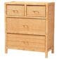 Baxton Studio Vaere 4-Drawer Storage Cabinet in Natural Brown, , large