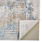Feizy Cadiz 3890F 13" x 20" Blue and Gray Area Rug, , large