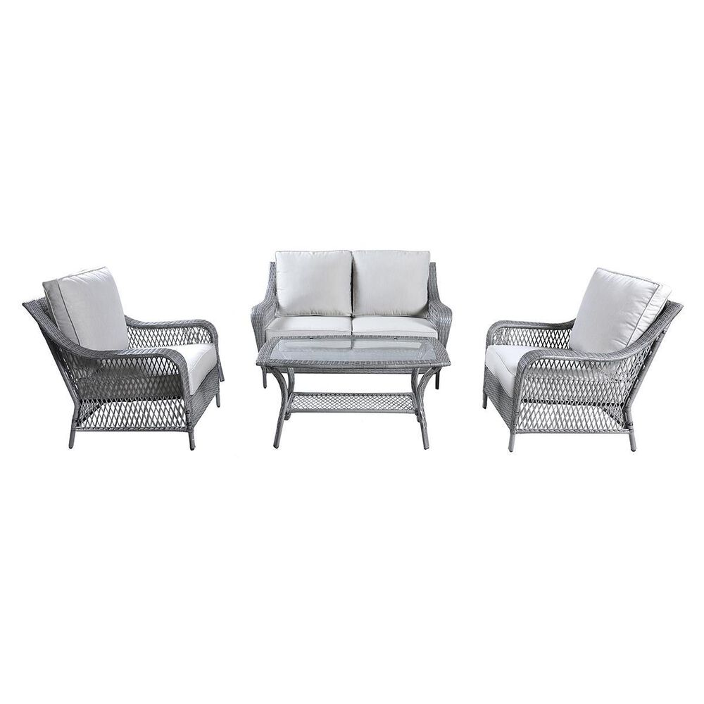 Gathercraft Essen 4-Piece Chat Set in Gray, , large