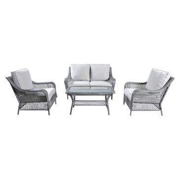 Gathercraft Essen 4-Piece Chat Set in Gray, , large